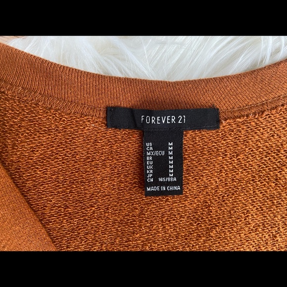 Forever XXI Open Long Sweatshirt Cardigan - Picture 2 of 3